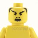 Lego Head #54x - Male Bushy & Moustache, Eyebrows 