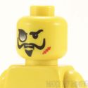 Lego Head #127 - Male with Monicle, Scar, Goatee, 