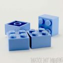 Lego Brick   2 x 2 Medium Blue  4 Pack 