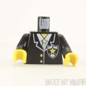 Lego Torso #20 - Police Suit with Yellow Star Patt