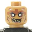 Lego Head #560 - Dual Sided Alien Zombie, Silver E