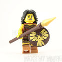 Lego Minifigure Woman Warrior with Spear and Shiel