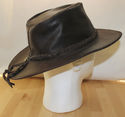 Vintage Leather Bush Hat Outdoor Outback Boonie Le