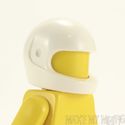 Lego Minifig Racing Helmet White