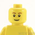 Lego Head #121 - Male Brown Eyebrows, Smile Grin, 