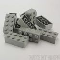 Lego Brick   2 x 4 Light Gray  10 Pack 