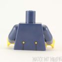 Lego Torso #542 - Dark Blue Torso Pirate Governor 