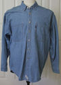 Vintage LEVI'S Rugged Blue Denim Shirt L long slee