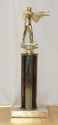 Vintage Goldtone Cast Metal Trophy Award 1986 - Hu