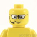 Lego Head #303 - Dual Sided Headset, Silver Glasse