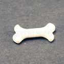 Lego Minifig Small White Dog / Dinosaur Bone Food 