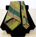 Vintage 60's Harris Neckwear Co. Olive Green Orang