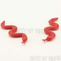 Lego Minifig Red Snake Reptile  2 Pack  New