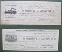  1890s Tug Boat Receipts. Eight separate receipts 