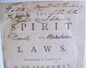 1752 Spirit of Laws. St. Mary's Co. Maryland. Asso