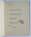 1948 Leslie Frost signed Christmas poem her father