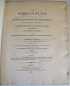 FIRST ENGLISH PRINTING OF THE WORKS OF PLATO – 1