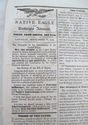 1847. Newspaper 8 issues. Rare. Native Eagle and B