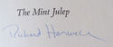 1975 Richard Harwell.Mint Julep. Signed. Southern.