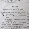 1668 AESOP'S FABLES  "Of the Husband-man and the W