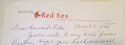 Johnny Pesky. Autograph Letter Signed. Boston Red 