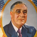 1942 PRESIDENT FRANKLIN D. ROOSEVELT CHROMOLITHOGR