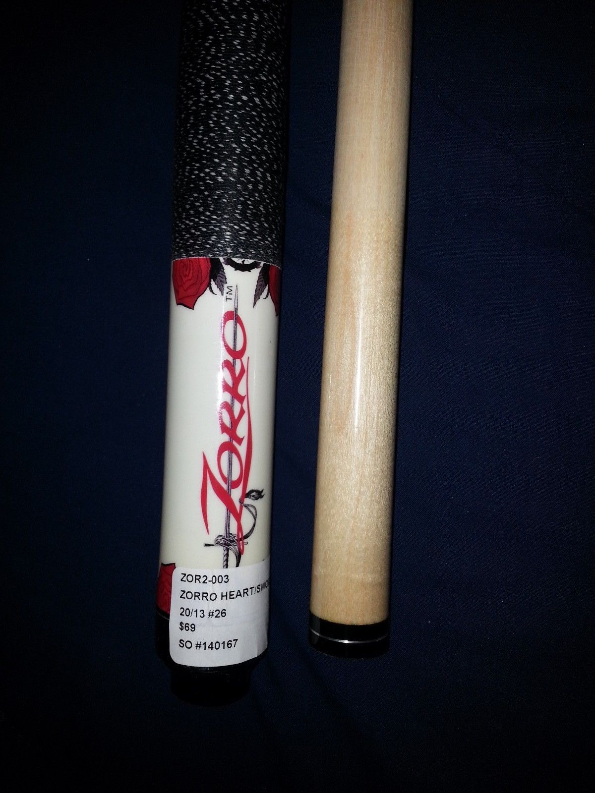 McDermott Zorro Roses Pool Cue, Jmi.billiard.supply