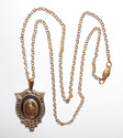 Art Deco 10K Gold Filled Miraclulous Mary Marcasit