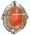  Vintage 14K Gold 9.9gr Fancy Carved Shell Cameo D