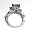 14K White Gold Brazilian Rainbow Mystic Topaz Diam