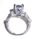 14K White Gold Brazilian Rainbow Mystic Topaz Diam