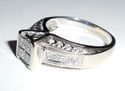 Heavy 14K White Gold Invisible Set 1.2 CTS Diamond