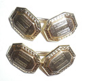 Vintage Fancy Art Deco Chainlink Mens Cufflinks Ne