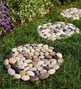 Round Limestone River Rock Garden Pathway Stepping