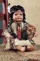 Heritage Heirloom Native American Girl & Basket Po