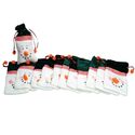 Christmas Snowman Design Drawstring Gift Treat Bag