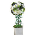 Lighted Floral Centerpiece St Patrick Table Decor 