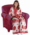 Winter Snowflake Deer and Tree Design Comfy Red an