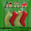 Lighted Christmas Train Design Free Standing Stock