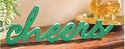 Green CHEERS Wooden St Patrick's Day Bar Sign Plaq