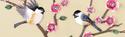 Metal Cherry Blossom Branches & Song Birds Wall Ar