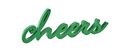 Green CHEERS Wooden St Patrick's Day Bar Sign Plaq