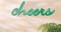 Green CHEERS Wooden St Patrick's Day Bar Sign Plaq