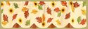 Fall Leaves & Sunflowers Window Valance Double Lay