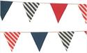 Americana Pennant Garland Canvas Flags Jute String