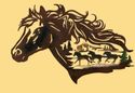  Horse Silhouette Western Wall Decor Cut-Out Desig