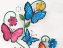 Beautiful Butterfly & Floral Scrolled Metal Wall D