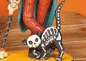 Day Of The Dead Skeleton Man Statue Vintage Style 