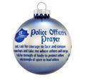 Glass Police Officer's Special Ornament w/ Encoura