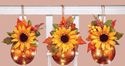 Fall Sunflower & Berry Bouquets in Hanging Autumn 